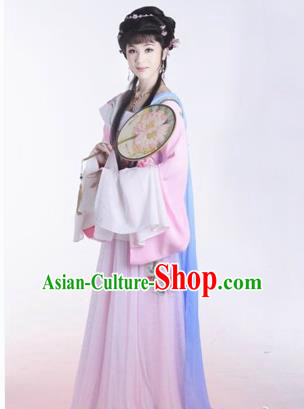 Traditional Ancient Chinese Imperial Consort Yueju Opera Costume, Elegant Hanfu Clothing Chinese Yueju Opera Young Lady Water Sleeves Clothing for Women