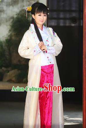 Traditional Ancient Chinese Female Costume, Elegant Hanfu Clothing Chinese Ming Dynasty Imperial Emperess Embroidered Plum Blossom Clothing for Women