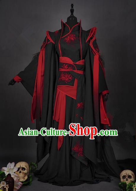 Traditional Asian Chinese Ancient Costume, Elegant Hanfu Dress, Chinese Imperial Prince Tailing Embroidered Clothing, Chinese Cosplay Prince Costumes for Men