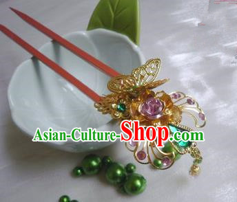 Traditional Handmade Chinese Ancient Classical Hair Accessories Wooden Hairpins for Women