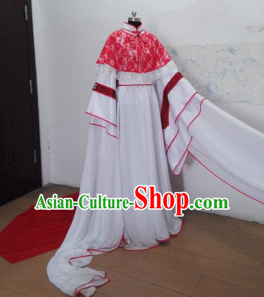 Traditional Ancient Chinese Imperial Consort Costume, Ancient Yang Lady Elegant Hanfu Clothing Chinese Tang Dynasty Imperial Princess Cosplay Fairy Tailing Embroidered Dress for Women
