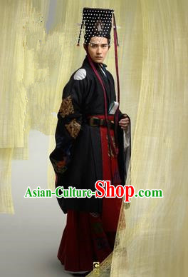 Traditional Ancient Chinese Imperial Emperor Costume, Chinese Tang Dynasty King Dress, Cosplay Chinese Imperial Majesty Clothing for Men
