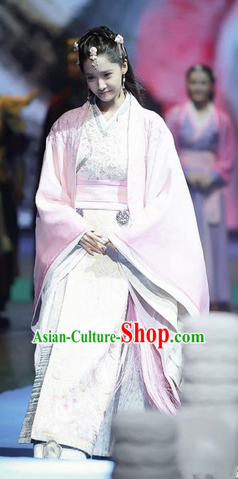 Traditional Ancient Chinese Imperial Princess Costume, Chinese Han Dynasty Young Lady Dress, Cosplay Chinese Peri Princess Clothing for Women