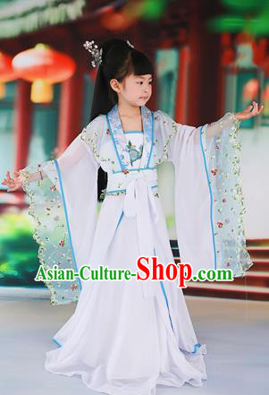 Traditional Ancient Chinese Imperial Consort Children Costume, Chinese Tang Dynasty Little Girl Dress, Cosplay Chinese Princess Clothing Hanfu for Kids