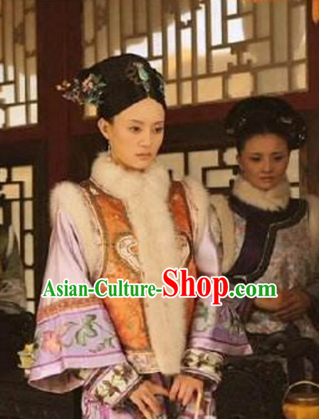 Qing Dynasty Zhen Huan Legend Costumes Clothing for Ladies