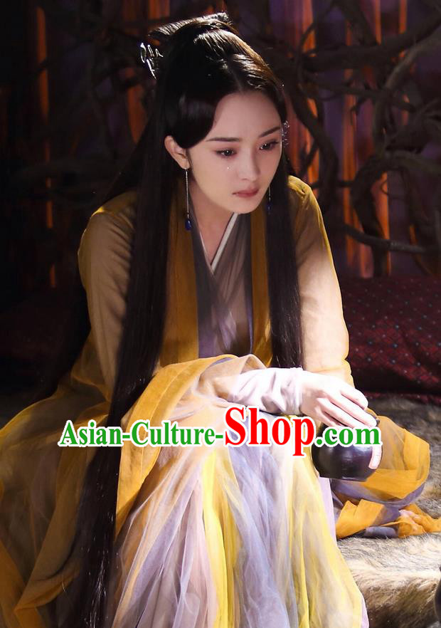 Traditional Chinese Ancient Fairy Costume, Hanfu Imperial Princess Dress, China Cosplay Palace Princess Tailing Elegant Clothing for Women