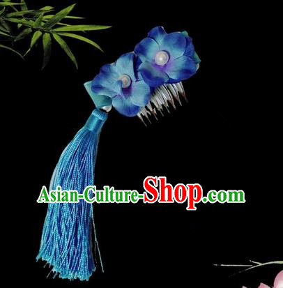 Traditional Handmade Chinese Ancient Classical Hair Accessories, Han Dynasty Barrettes Hairpin, Hanfu Hair Sticks Flower Hair Comb Jewellery, Hair Fascinators Hairpins for Women