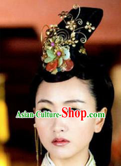 Traditional Handmade Chinese Ancient Classical Hair Accessories, Han Dynasty Barrettes Imperial Empress Phoenix Coronet, Xiuhe Suit Hanfu Hair Sticks Hair Jewellery, Hair Fascinators Hairpins for Women