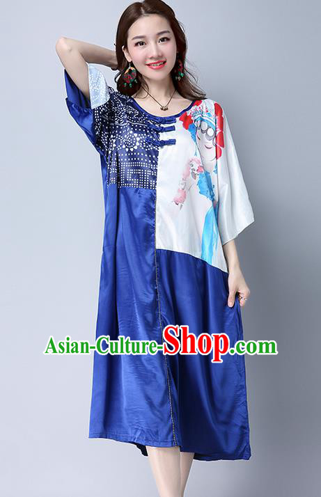 Traditional Ancient Chinese National Costume, Elegant Hanfu Silk Dress, China Tang Suit Chirpaur Cheongsam Elegant Dress Clothing for Women