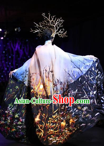 Traditional Top Grade Asian Vietnamese Costumes Classical Full Dress with Cloak, Vietnam National Ao Dai Dress Qipao for Women
