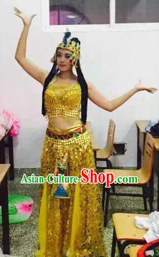 Top Grade Egypt Classic Stage Performance Dance Costumes, Egypt Belly Dance Dress for Women
