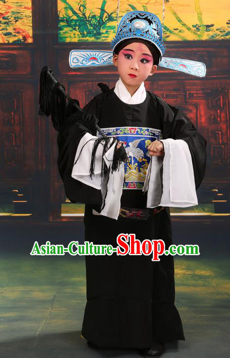 China Peking Opera Gifted Youth Man Costume Embroidered Robe Opera Costumes