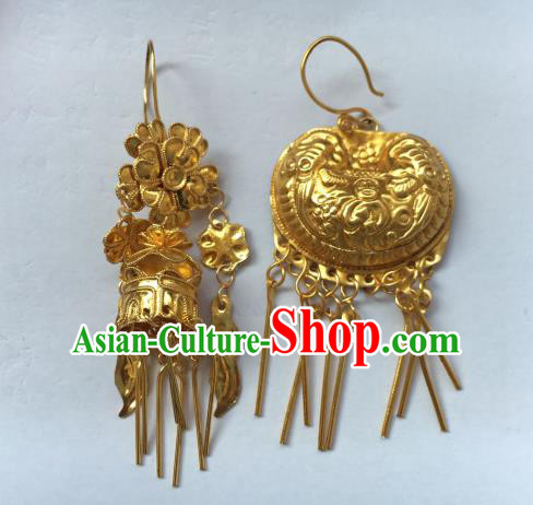 Traditional Chinese Ancient Classical Handmade Earrings Jewelry Accessories Hanfu Classical Eardrop for Women