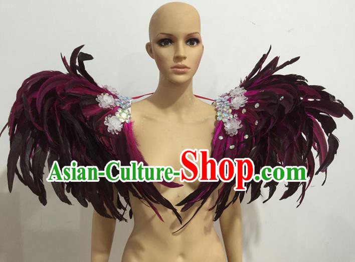 Top Grade Professional Stage Show Accessories Decorations, Brazilian Rio Carnival Samba Opening Dance Props Clothing for Women