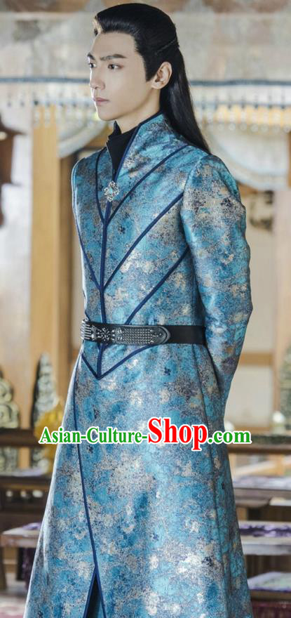 Traditional Ancient Chinese Imperial Prince Costume, A Life Time Love Chinese Nobility Childe Clothing and Handmade Headpiece Complete Set for Men
