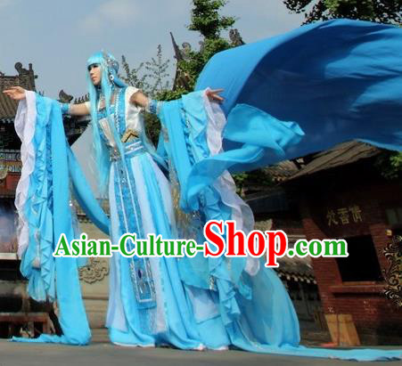 Top Grade Traditional China Ancient Cosplay Princess Swordswoman Costumes, China Ancient Fairy Dress Hanfu Clothing for Women