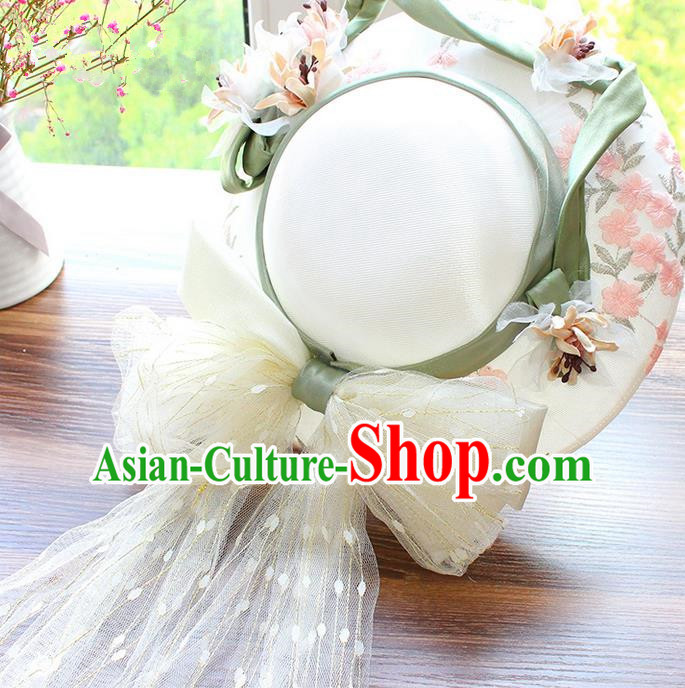 Top Grade Handmade Wedding Bride Hair Accessories Headwear, Traditional Princess Top Hat Wedding Headpiece for Women