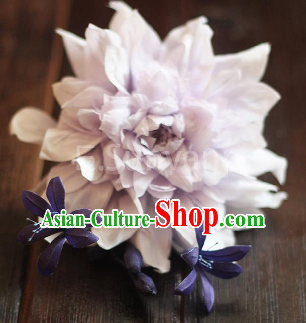 Top Grade Handmade Wedding Bride Hair Accessories Flowers Hairpin, Traditional Baroque Princess Hair Stick Headpiece for Women