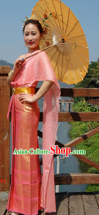 Traditional Thailand Clothing Southeast Asia Thai Ancient Costumes and Hair Accessories Sari