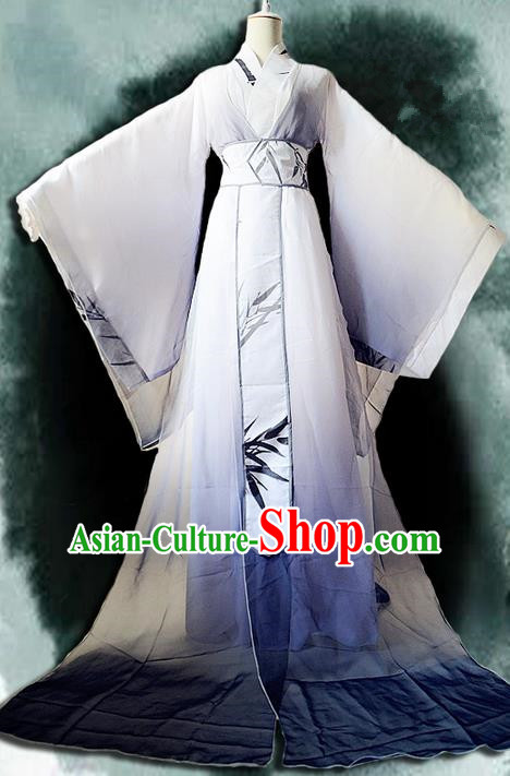 Traditional Chinese Cosplay Nobility Childe Costume, Chinese Ancient Hanfu Han Dynasty Imperial Prince Dress Clothing for Men
