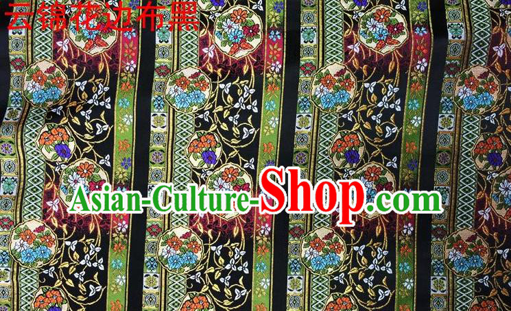 Asian Chinese Traditional Embroidery Satin Silk Fabric, Top Grade Green Nanjing Brocade Tang Suit Hanfu Fabric Cheongsam Cloth Material