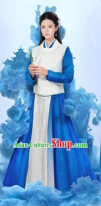 Traditional Ancient Chinese Palace Lady Costume and Headpiece Complete Set, Chinese Ming Dynasty Imperial Princess Dress Clothing for Women