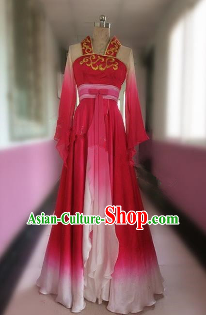 Traditional Ancient Chinese National Dance Costume, Elegant Hanfu China Flying Dance Dress Clothing for Women