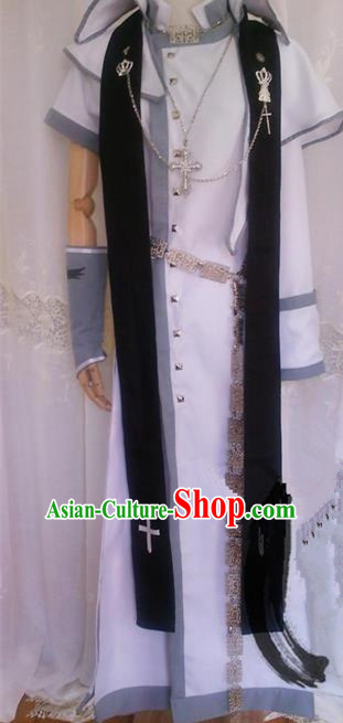 Asian Chinese Traditional Cospaly Three Kingdoms Male Costume, China Elegant Hanfu Prince Clothing for Men