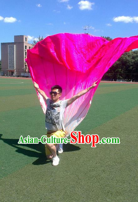 Traditional Chinese Fans Oriental Peony Flowers Large Folding Fan Folk Dance Cultural Yangko Dance Hand Fan