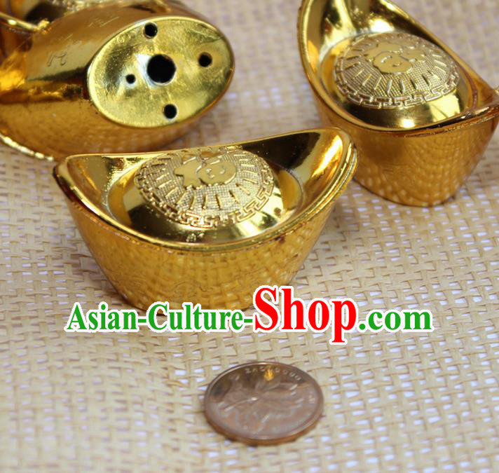 Asian Chinese Photography Props Ancient Gold Ingot