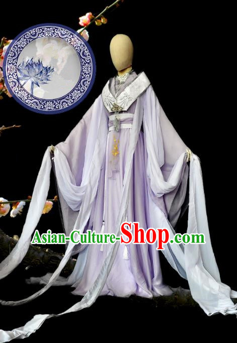Chinese Ancient Cosplay Han Dynasty Princess Costumes, Chinese Traditional Dress Clothing Chinese Cosplay Palace Lady Costume for Women