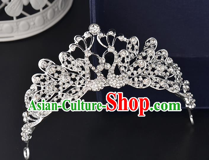 Top Grade Handmade Hair Accessories Baroque Style Wedding Crystal Butterfly Royal Crown, Bride Princess Hair Kether Jewellery Hair Clasp for Women