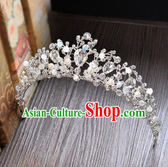 Top Grade Handmade Hair Accessories Baroque Style Princess Full Dress Crystal Royal Crown, Bride Wedding Hair Kether Jewellery Imperial Crown for Women