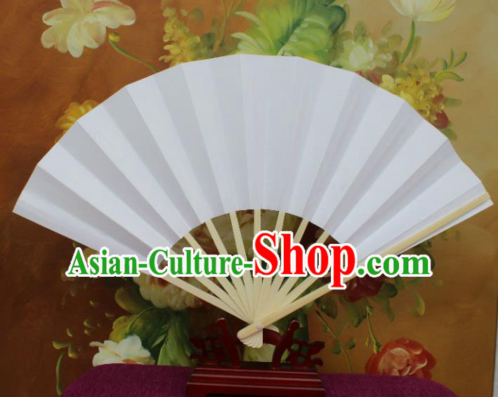 Traditional Chinese Crafts Folding Fan China Sensu White Paper Fan