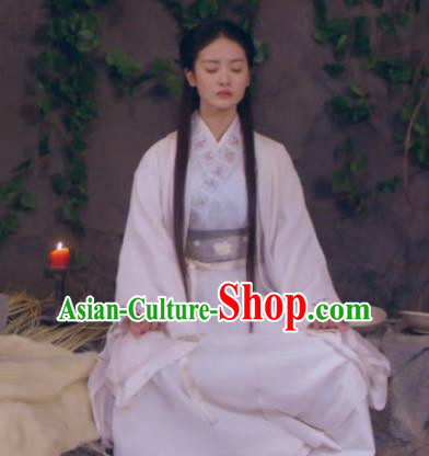 Traditional Chinese Handmade Ming Dynasty Swordswoman Embroidery Costume and Headpiece Complete Set, Chinese Chivalrous Women Hanfu Dress