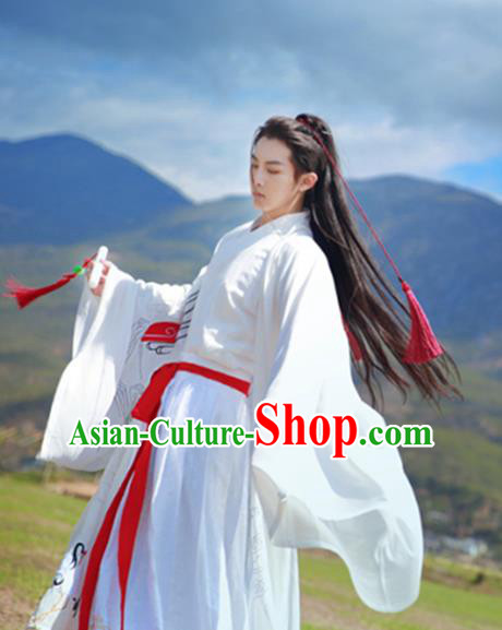 Traditional Ancient Chinese Young Lady Costume Wide Sleeve Cardigan, Elegant Hanfu Clothing Chinese Jin Dynasty Imperial Princess Tailing Embroidered Dress Clothing for Women