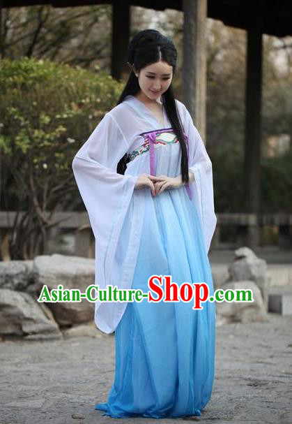 Traditional Ancient Chinese Imperial Consort Costume, Elegant Hanfu Chinese Tang Dynasty Imperial Empress Embroidered Dress for Women
