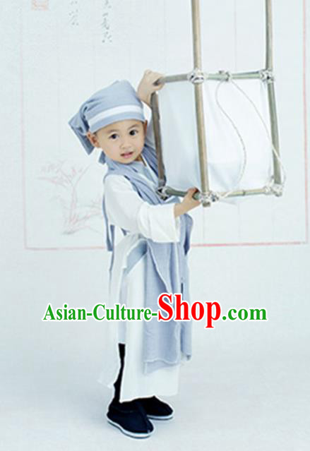 Traditional Chinese Han Dynasty Nobility Childe Costume, Children Elegant Hanfu Clothing Chinese Ancient Scholar Clothing fir Kids