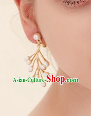 Top Grade Handmade Classical Jewelry Accessories Wedding Earrings Bride Pearls Eardrop Women