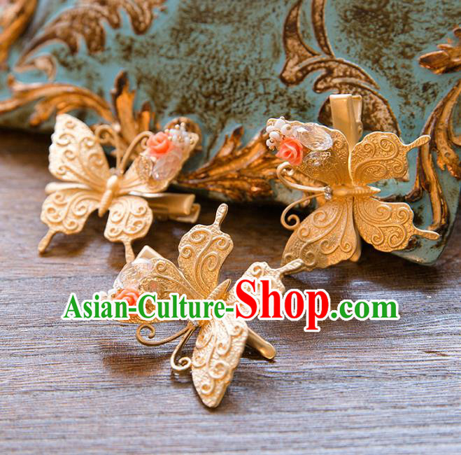 Aisan Chinese Handmade Classical Bride Hair Accessories Hanfu Hair Comb, China Xiuhe Suit Hairpins Wedding Headwear for Women
