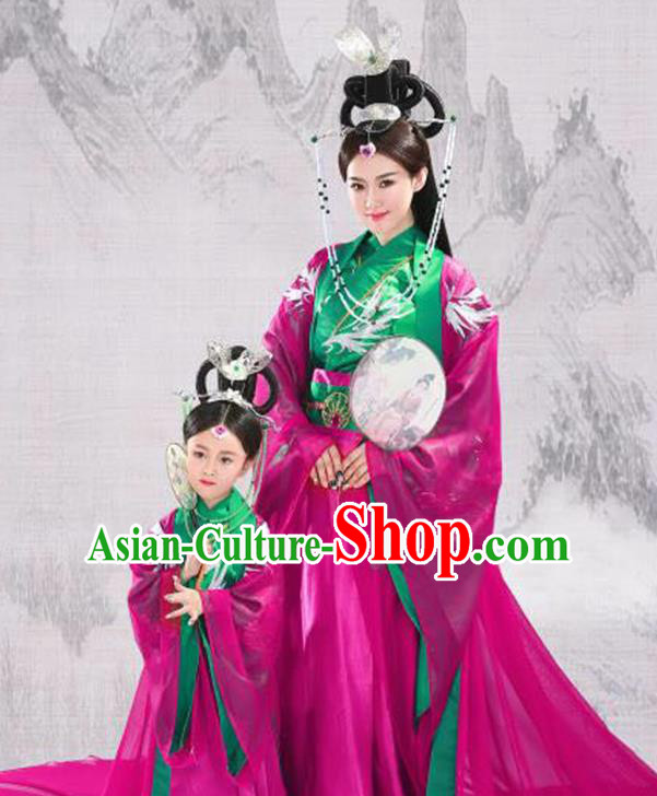 Traditional Ancient Chinese Imperial Consort Costume, Elegant Hanfu Chinese Han Dynasty Embroidered Clothing for Women