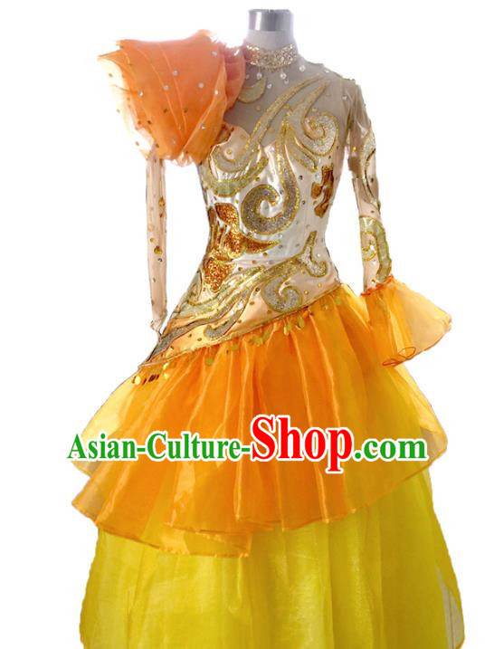 Traditional Chinese Modern Dancing Costume, Classical Opening Dance Costume Modern Dance Dress for Women