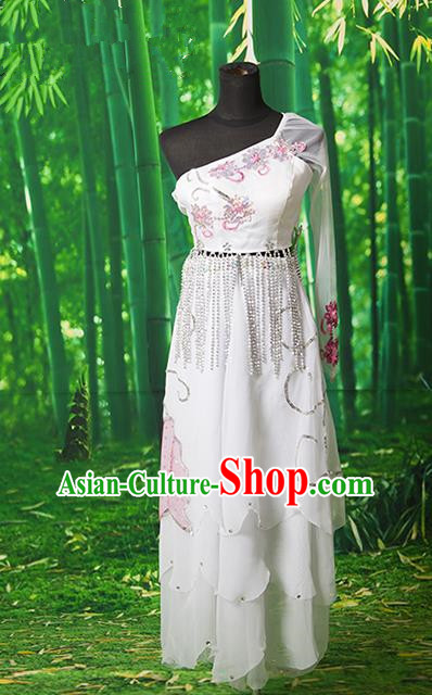 Traditional Ancient Chinese Palace Lady Dance Costume, Asian Chinese Tang Dynasty Fairy Dress Clothing for Women