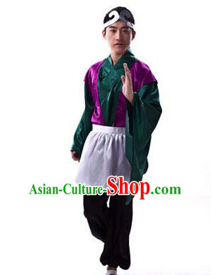 Traditional Ancient Chinese Journey to the West Monk Sha Costume, Asian Chinese Kawaler Clothing for Men