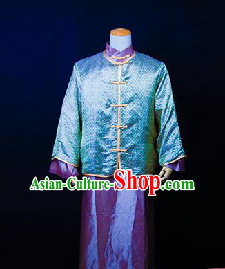 Traditional Ancient Chinese Republic of China Costume Long Robe, Asian Chinese Wedding Xiuhe Suit Clothing for Men