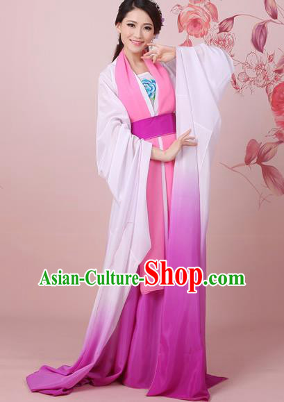 Traditional Ancient Chinese Tang Dynasty Princess Costume, Elegant Hanfu Clothing Chinese Palace Lady Embroidered Dress Clothing for Women