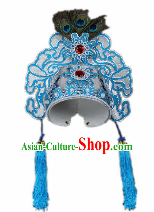 Traditional China Beijing Opera Scholar Hats, Chinese Peking Opera Niche Liang Shanbo Headwear