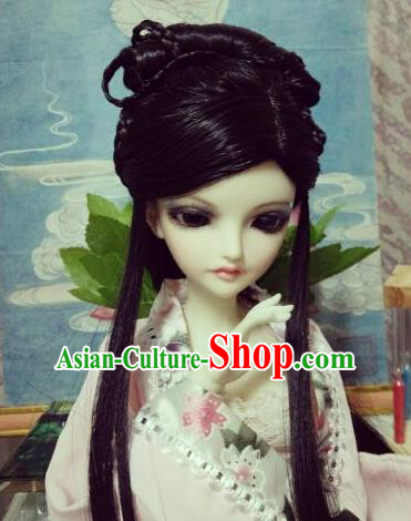 Traditional Handmade Chinese Ancient Fairy Princess Wig Sheath Wiggery for Women