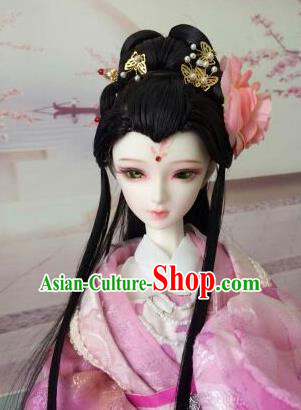 Traditional Handmade Chinese Tang Dynasty Palace Princess Fairy Hair Accessories Hairpins and Wig for Women