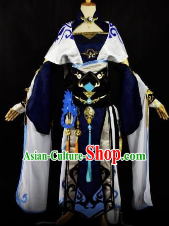Traditional Chinese Ancient Swordswoman Embroidered Costume Tang Dynasty Young Lady Clothing